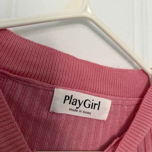 Play Girl Pink Cold Shoulder Sweater - Picture 3 of 4